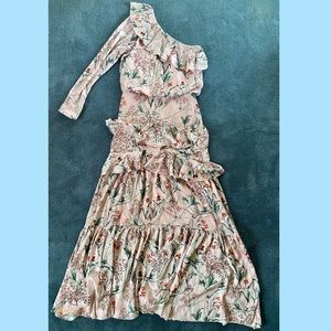 Johanna Ortiz x H&M Pink One Sleeve Maxi Gown